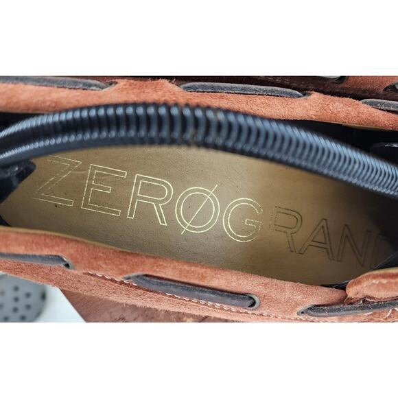 Cole Haan Zerogrand Men's 11 Loafers Shoes Camp Driving Moc Toe Brown Suede - Picture 5 of 8